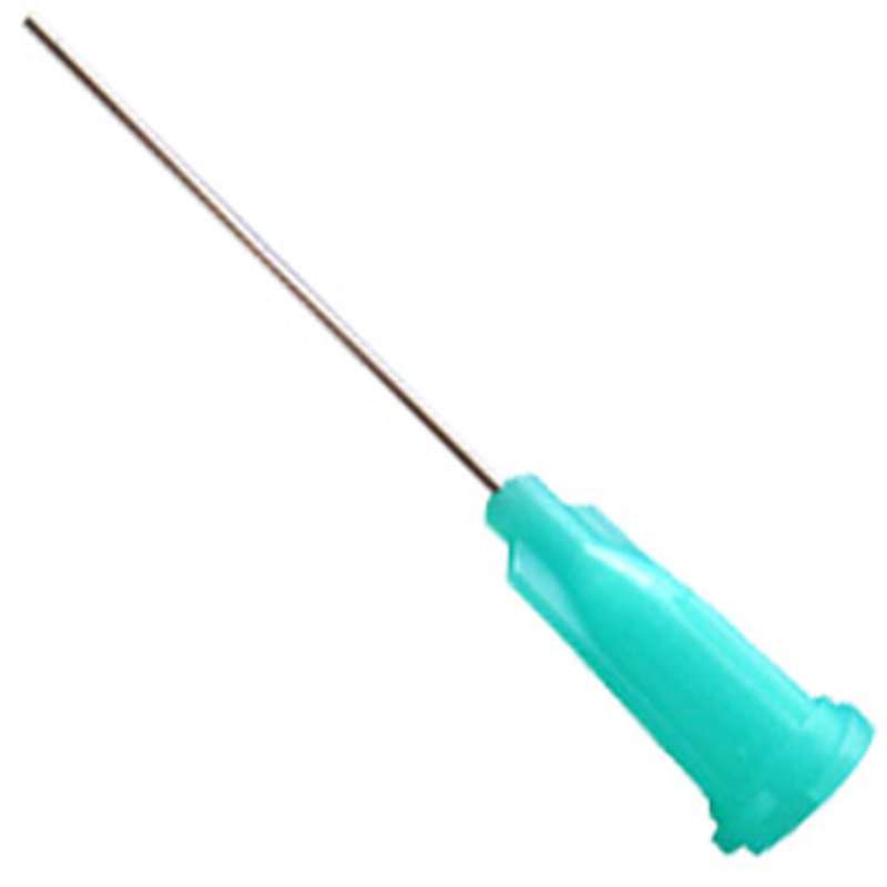 IT Series Standard Stainless Steel 23 Gauge Needle with Sky Blue Luer Lock Hub, .016" I.D., .025" O.D., 1/2" Long, 1000 per Bag